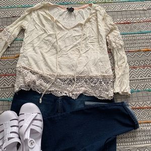 Cream colored blouse